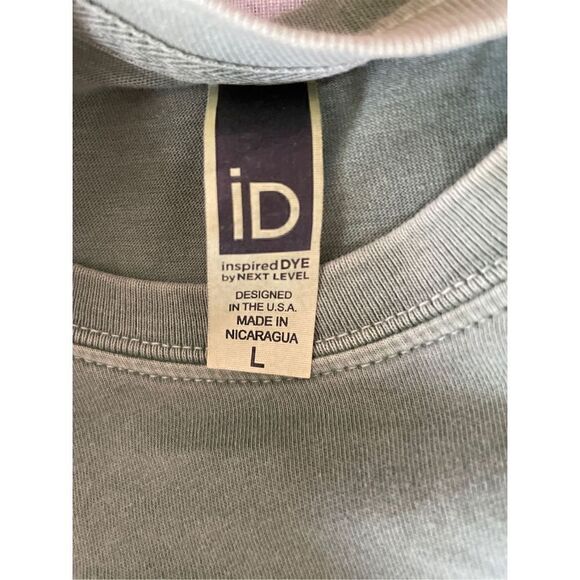 ID Next Level California Bear Santa Barbara Logo Sage Green Crewneck Short-sleev - Picture 5 of 7
